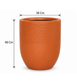 Urban Brick Planter – Terracotta Orange - Dimensions