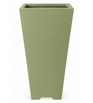 Urban Tower Outdoor Planter – Sage Green - Close-up