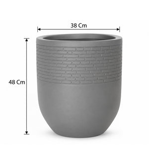 Urban Brick Outdoor Planter – Stone Grey - Dimensions