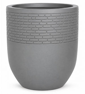 Urban Brick Outdoor Planter – Stone Grey - White background