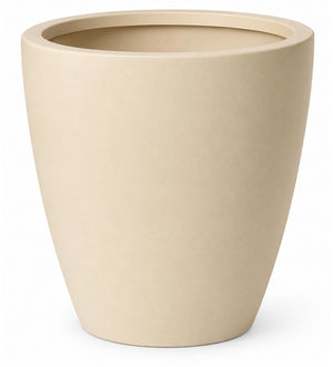 Pure Curve Outdoor Planter – Sandstone Ivory - White background