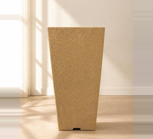 Tapered Textured Planter – Antique Finish - Close-up
