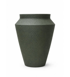 Contemporary Planter Vase – Olive Green - White background