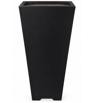 Urban Tower Indoor Planter – Matte Black - Close-up