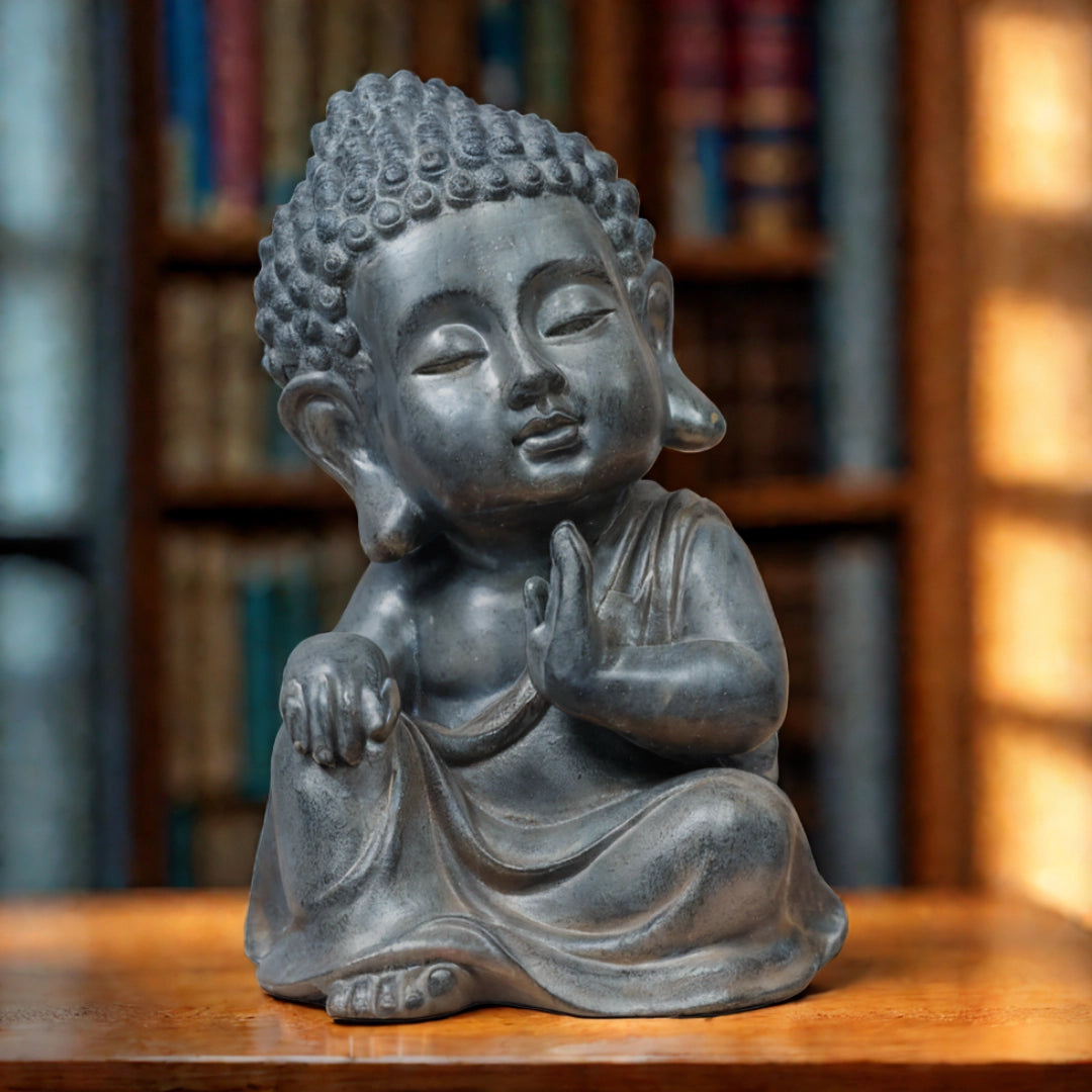 Blessing Monk Decorative Showpiece - Rust Iron