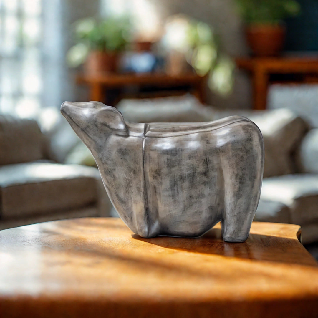 Ashnam Abstract Bull – Cement Grey, 24.5CM