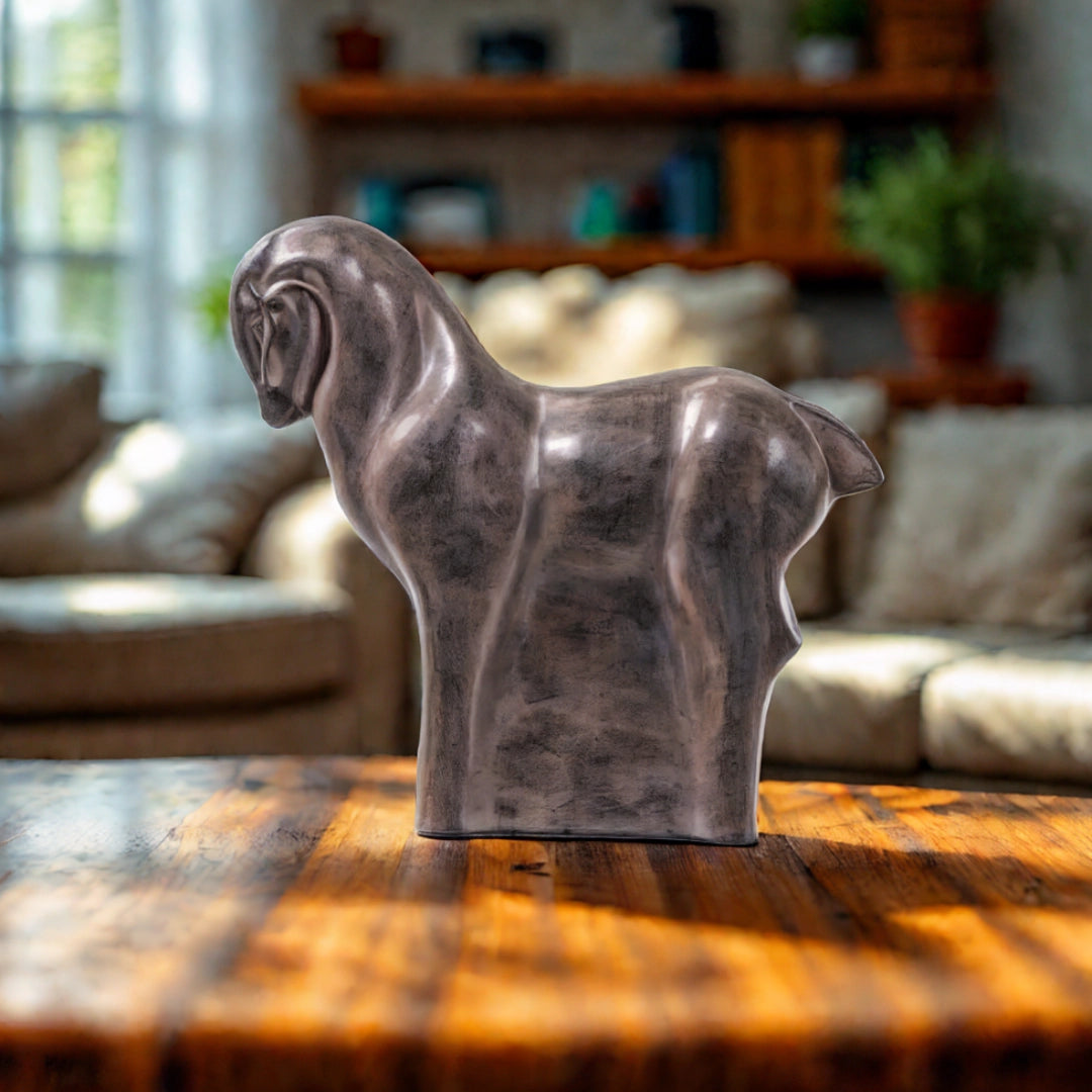 Ashnam Abstract Horse – Rust Iron, 32CM