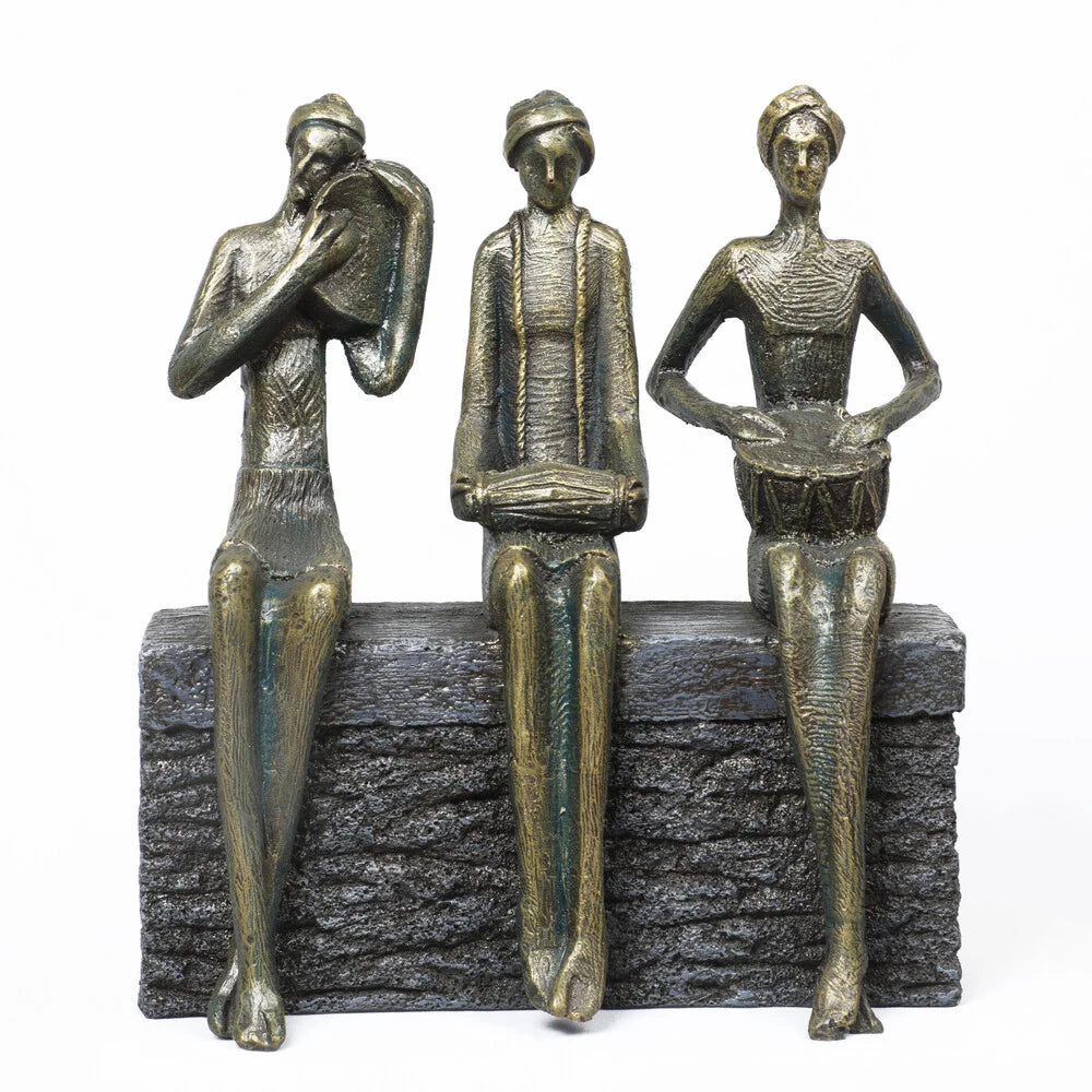 Musical Figurine Showpiece, 23.2cm, Golden