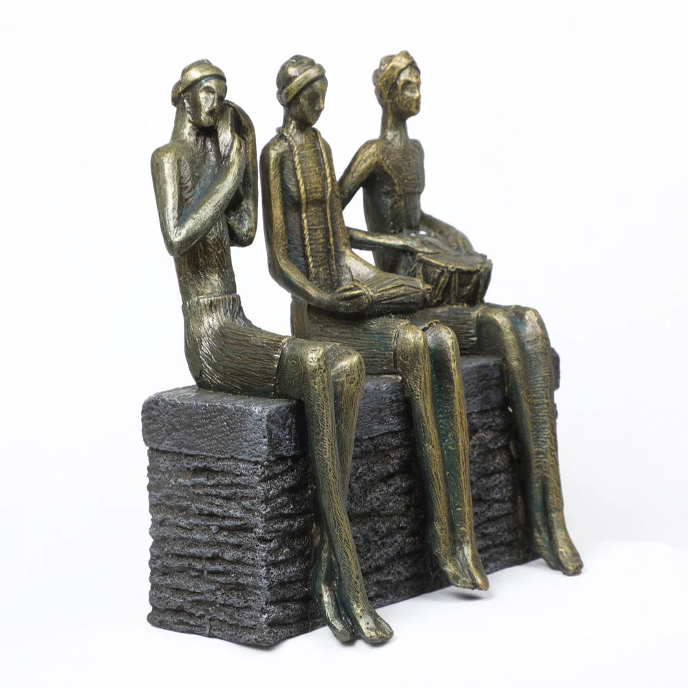 Musical Figurine Showpiece, 23.2cm, Golden