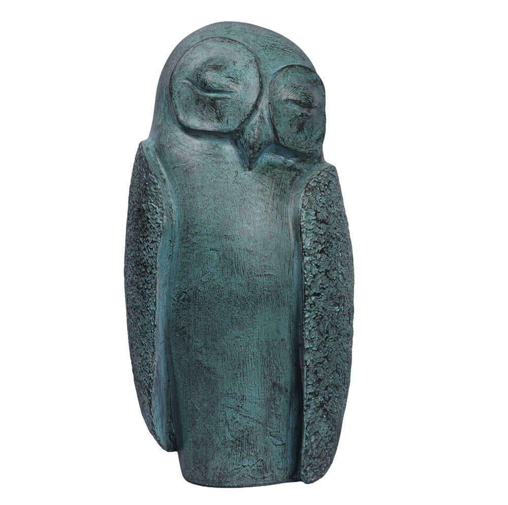 Ashnam Subtle Charm Wise Bird - Rust Green, 27cm