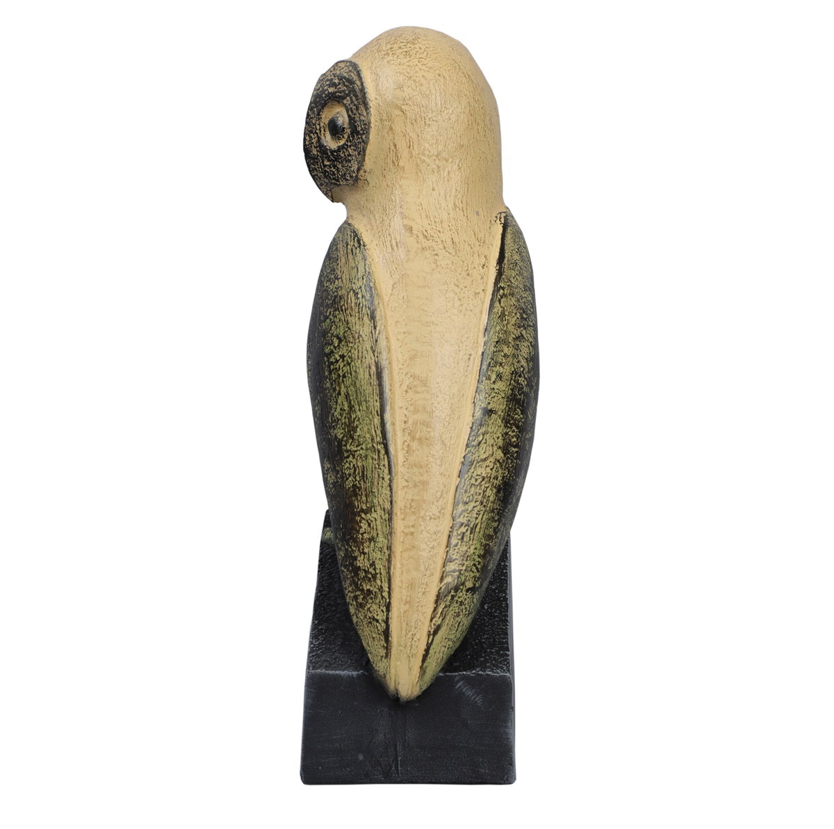 Ashnam Leftward Gazing Wisebird - Rust Yellow, 32cm