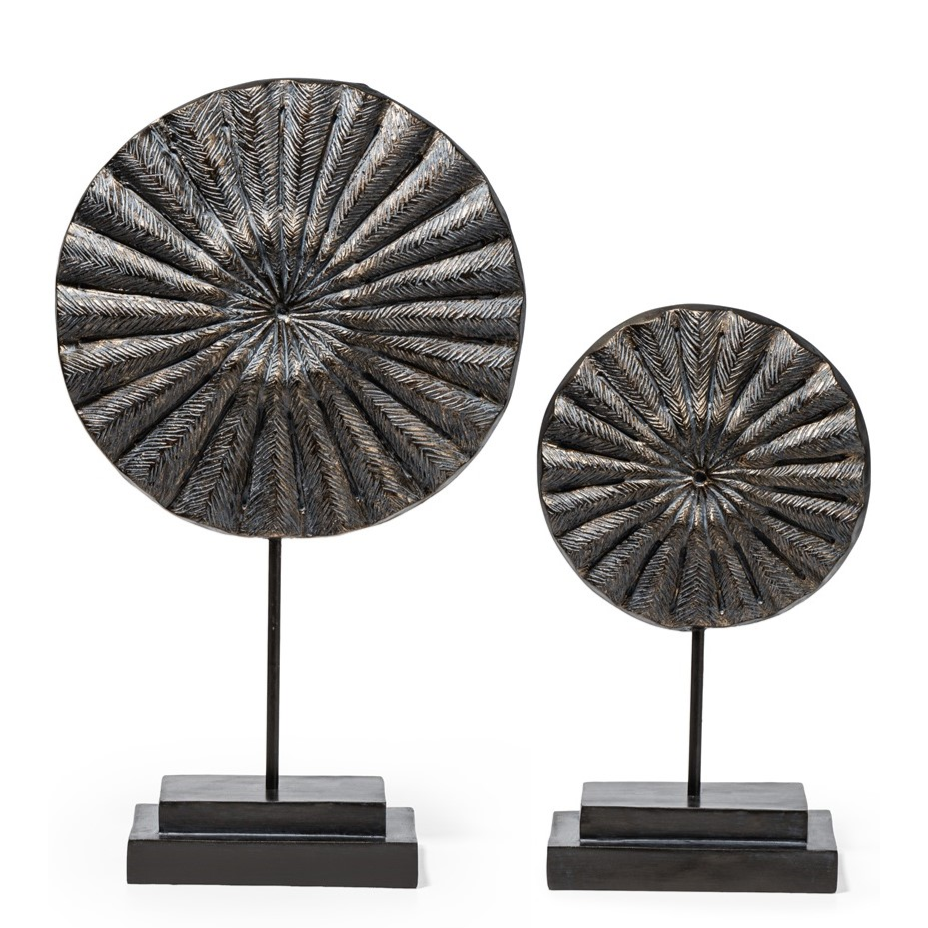 Ashnam Eternal Cycle Circular Sculpture - Gold Antique, 49cm
