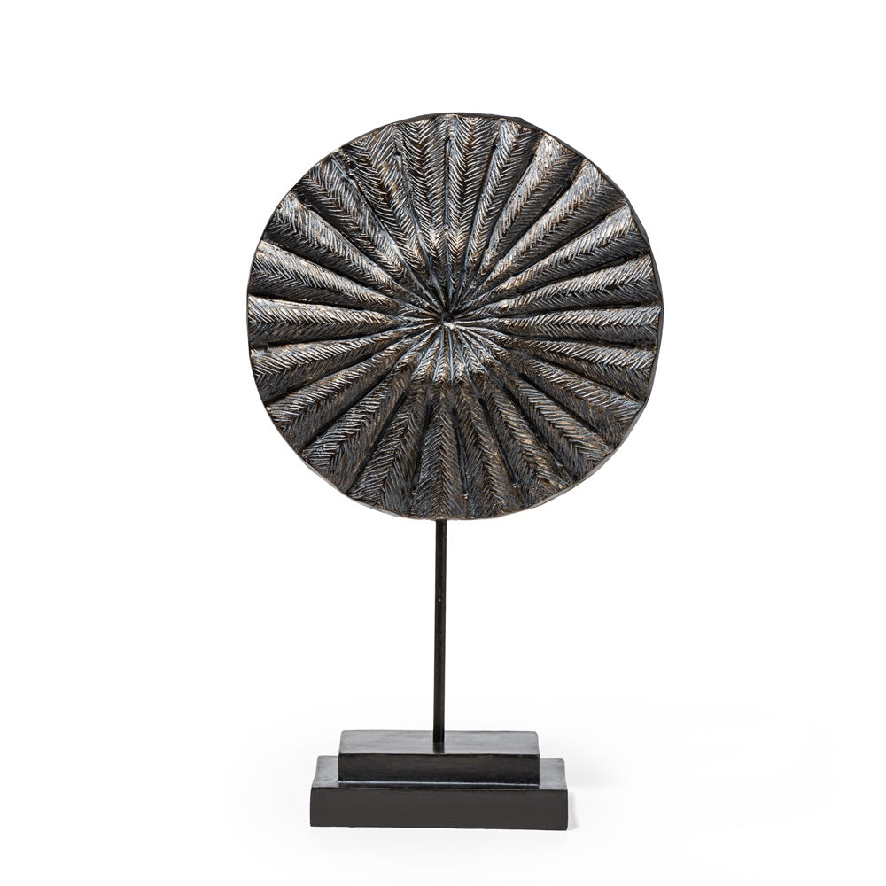 Ashnam Eternal Cycle Circular Sculpture - Gold Antique, 49cm