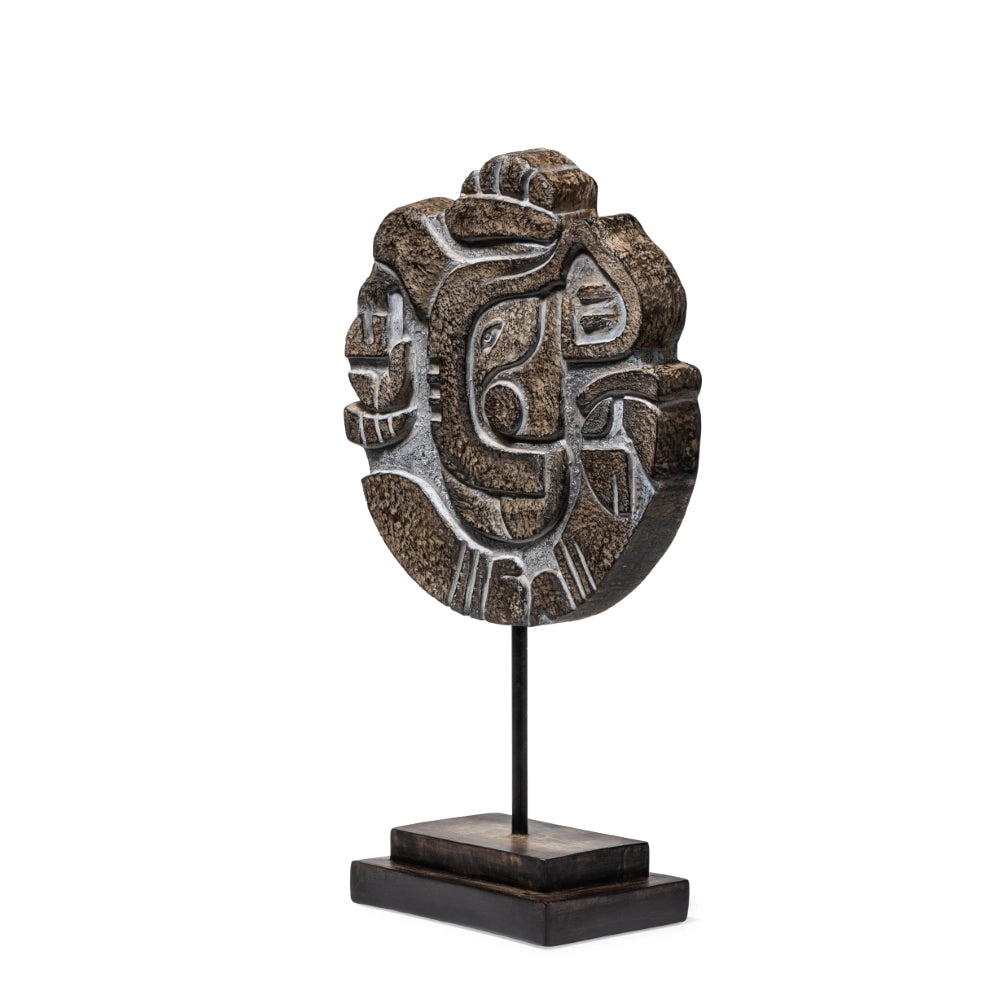 Ashnam Ganesha Accent on Stand, Antique Bronze