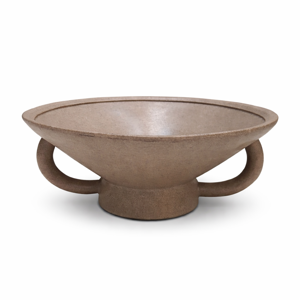 Urli Bowl for Floating Candles & Flowers Elegant Centerpiece - Sand Finish