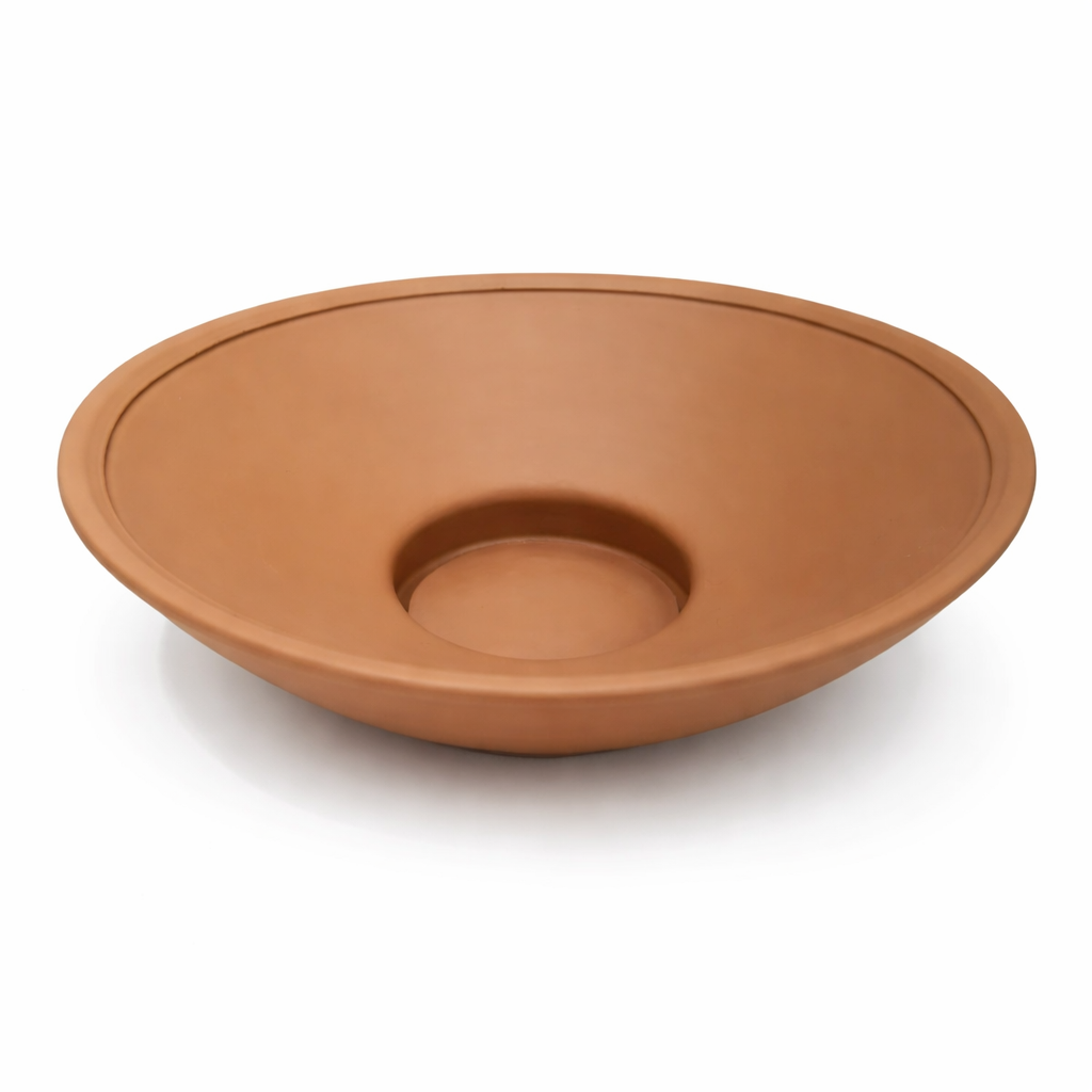 Urli Bowl for Floating Candles & Flowers Elegant Centerpiece - Marble Finish