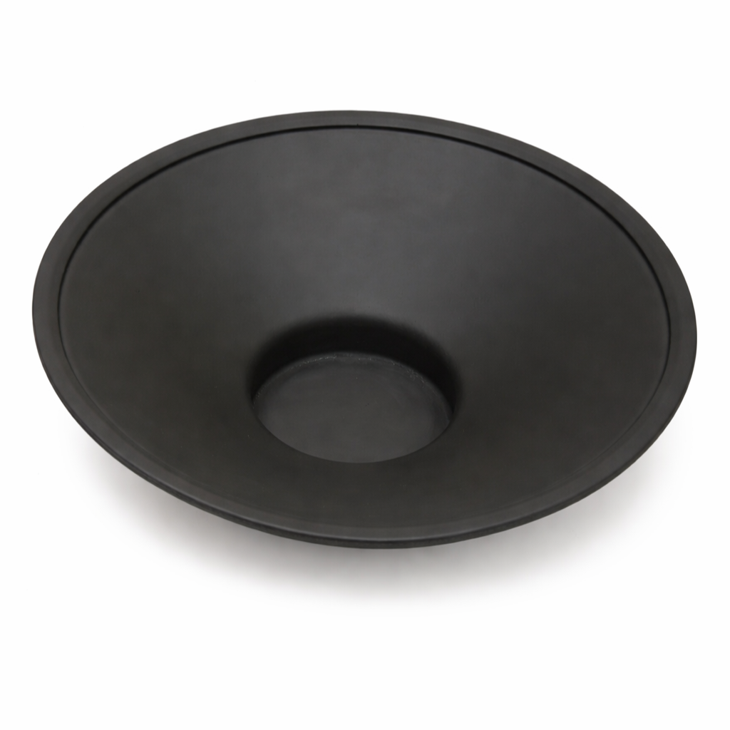 Urli Bowl for Floating Candles & Flowers Elegant Centerpiece - Black Charcoal