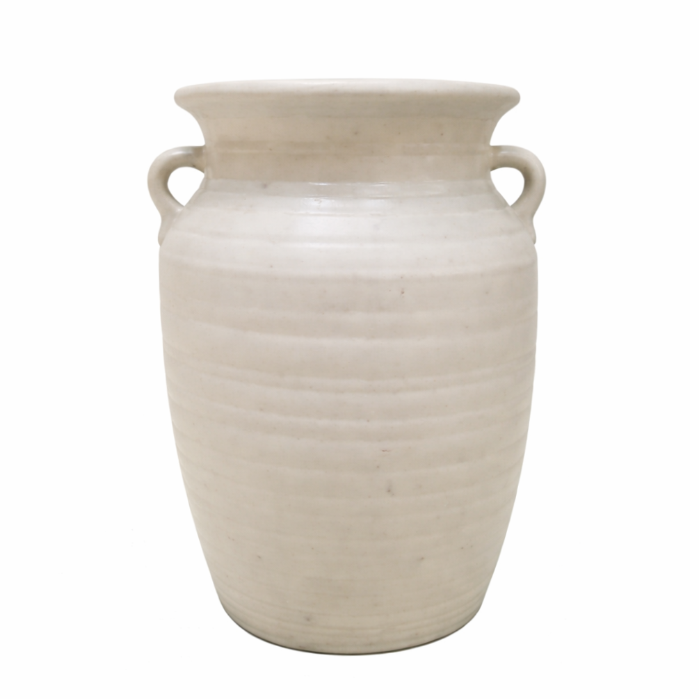 Rustic Vase with Handles Vintage Style Flower Vase - Ivoire Clair