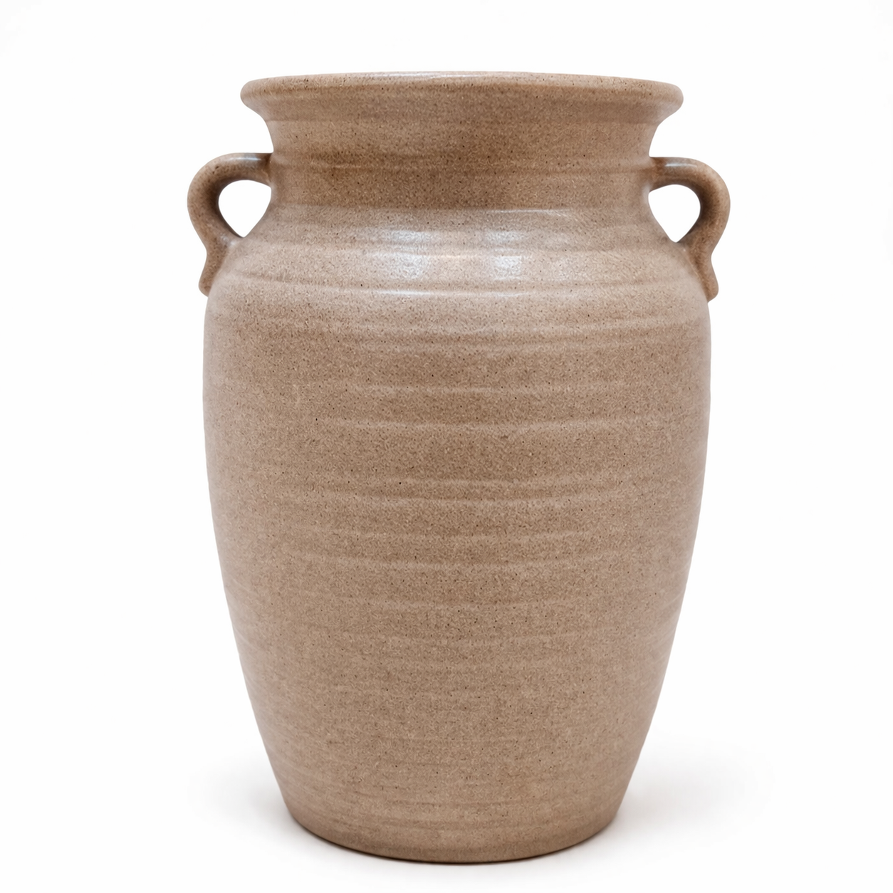 Rustic Vase with Handles Vintage Style Flower Vase - Sand Finish