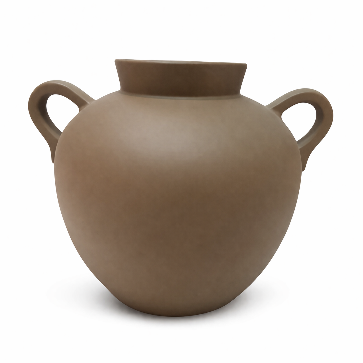 Minimalist Dual-Handle Vase Modern Decorative Tabletop Flower Vase - Olive Jaune