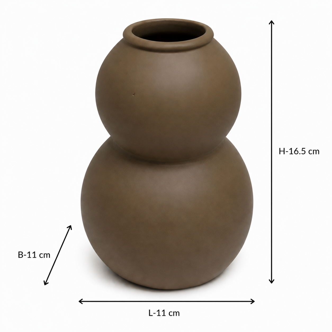 Minimalist Double Gourd Decorative Vase Modern Tabletop Accent