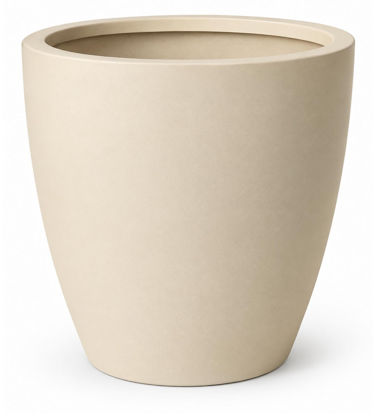 Pure Curve Outdoor Planter – Sandstone Ivory - Close-up
