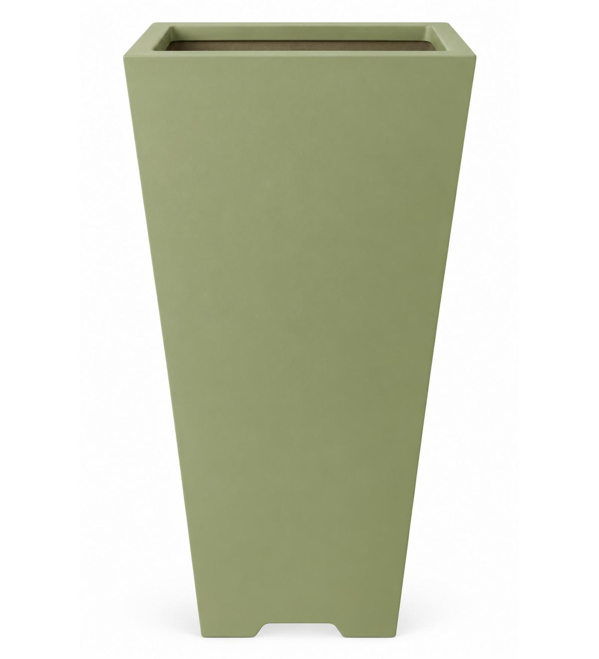 Urban Tower Outdoor Planter – Sage Green - Close-up