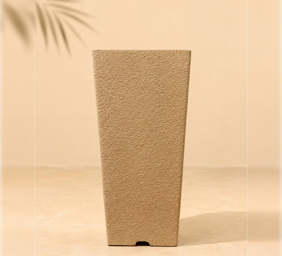 Tall Tapered Planter - Sand Finish - Close-up