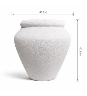 Sculptural Vase – White - Dimensions