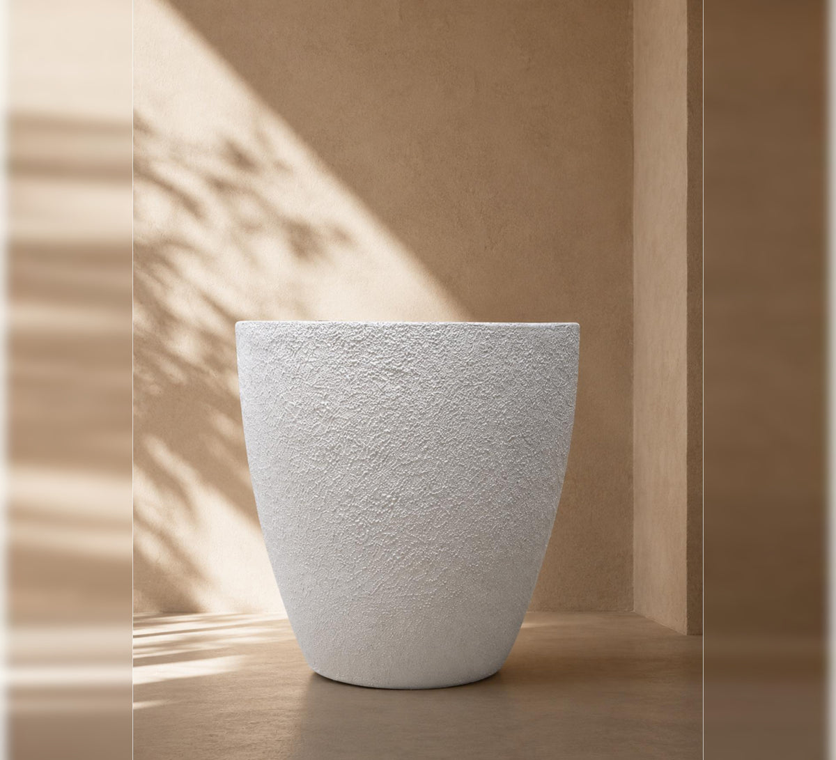 Contemporary Planter – White - Close-up