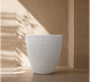 Contemporary Planter – White - Close-up