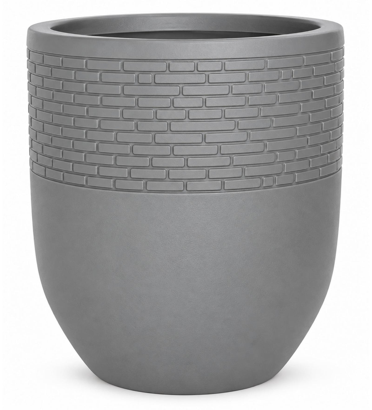 Urban Brick Outdoor Planter – Stone Grey - White background