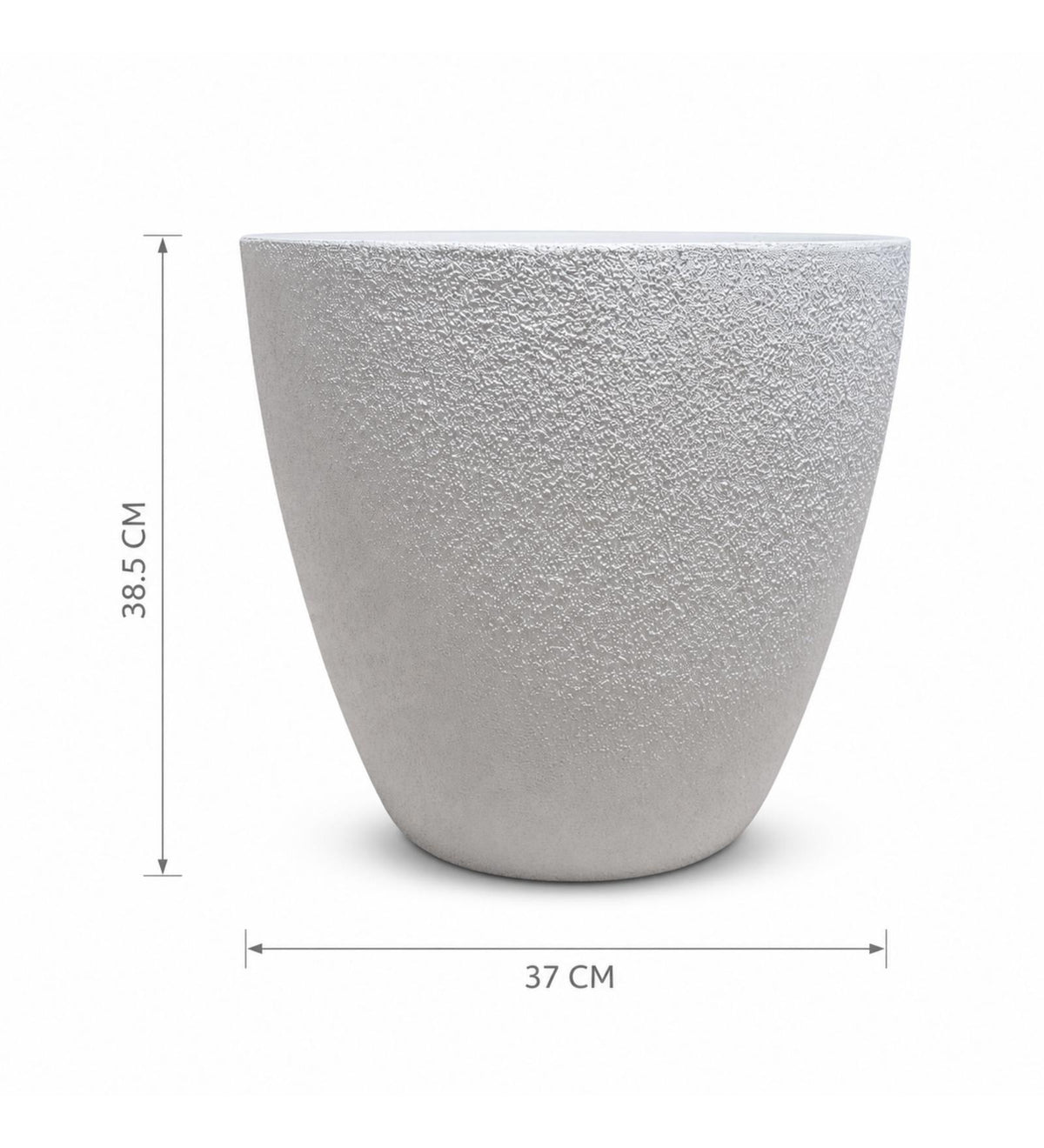 Contemporary Planter – White - Dimensions