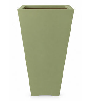 Urban Tower Outdoor Planter – Sage Green - White background