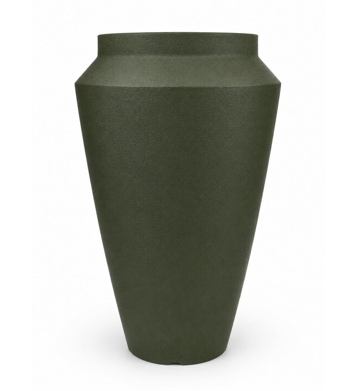 Tapered Tall Planter – Olive Green - White background