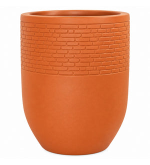 Urban Brick Planter – Terracotta Orange - White background