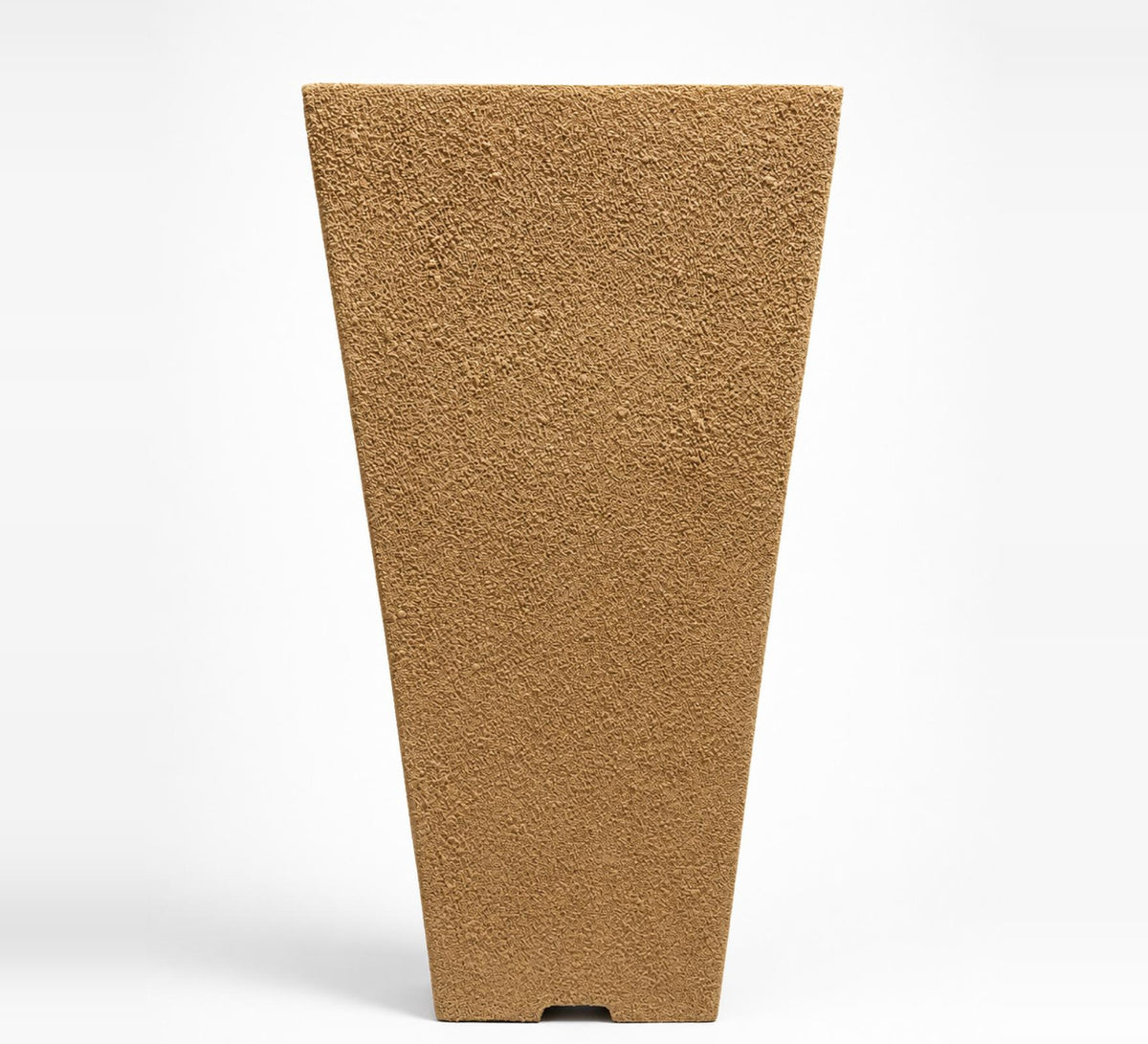 Tall Tapered Planter – Earthy Brown - Close-up