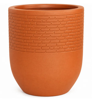 Urban Brick Planter – Terracotta Orange - Close-up