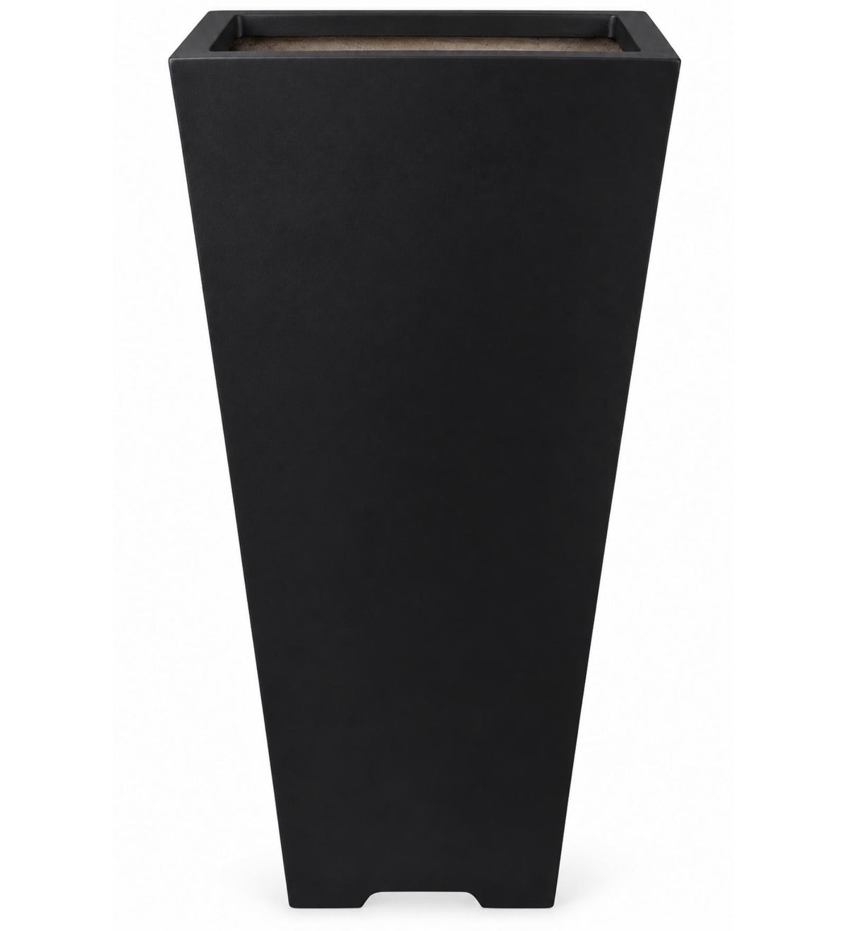 Urban Tower Indoor Planter – Matte Black - Close-up
