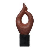 Ashnam Modern Abstract Sculpture Contemporary Home Accent - Terracotta, 47cm