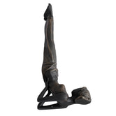 Shoulder Stand Posture Decorative Showpiece, 20.3cm, Black & Gold