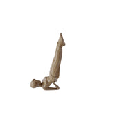 Shoulder Stand Posture Decorative Showpiece, 20.3cm, Beige