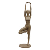 Lady Tree Pose Yoga Figurine, 40.7cm, Beige