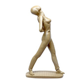 Healthy Yoga Pose Figurine Showpiece, 31.2cm, Beige