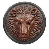 Lion Head Wall Art Showpieces, 26.7cm, Golden & Bronze