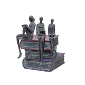 Reading Books Figurines Decorative Showpiece, 22.5cm, Multicolor