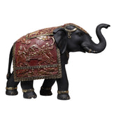 Ethnic Indian Handcrafted Big Elephant, Black & Red