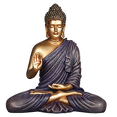 Blessing Buddha 15 Inch Decorative Showpiece – Gold & Purple