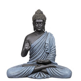 Blessing Buddha 15 Inch Decorative Showpiece – Black & Blue