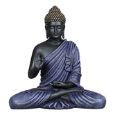 Blessing Buddha 15 Inch Decorative Showpiece – Black & Blue